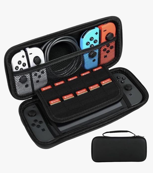 Nintendo switch + capa + todos acessórios