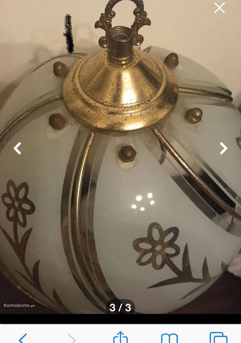 Candeeiro com abajur