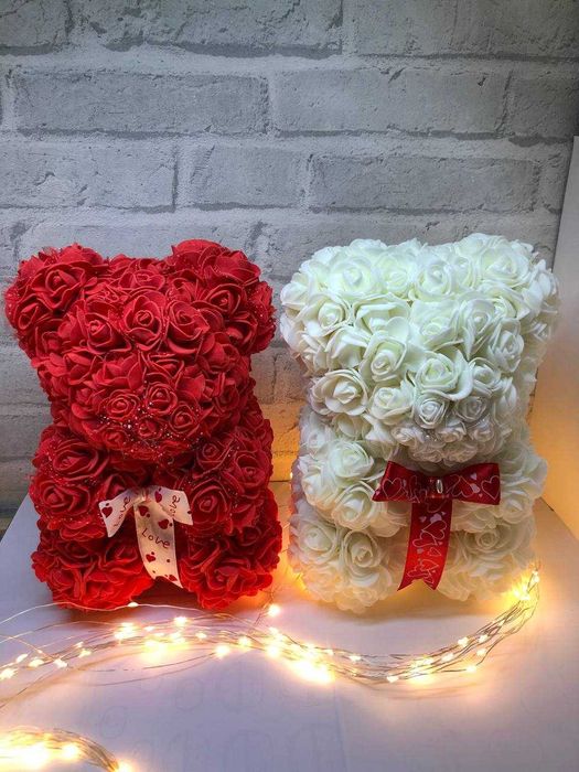 Медведь, Ведмедик с троянд подарок  Мишка из роз подарок для девушки