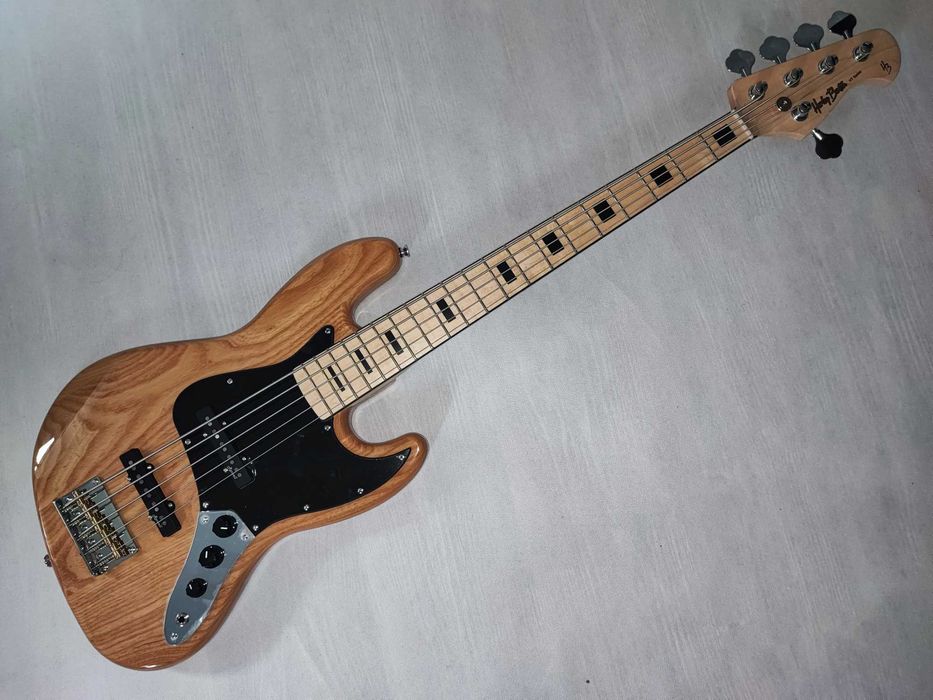 Harley Benton JB-75-5MN NA gitara basowa 5-strunowa -wyregulowana!