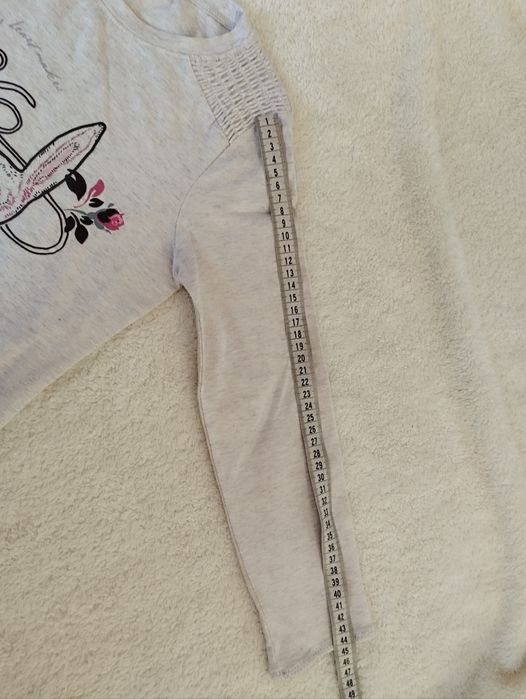 Bluzka t-shirt z długim rękawem r 146