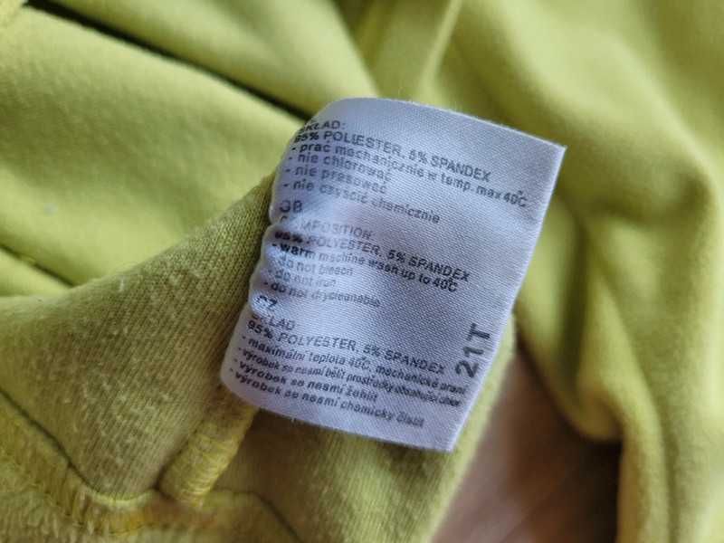 Jaskrawozielona bluza 4F roz. M