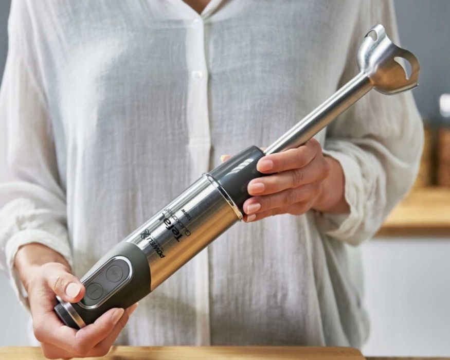 TEFAL Quickchef Blender Ręczny 1000W + Rozdrabniacz + Pojemnik MOCNY