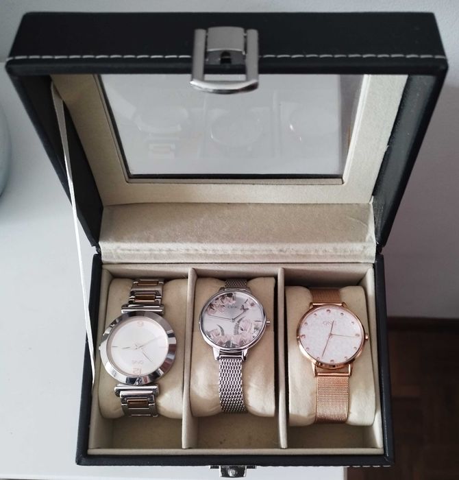 Caixa para Três Relógios Nova