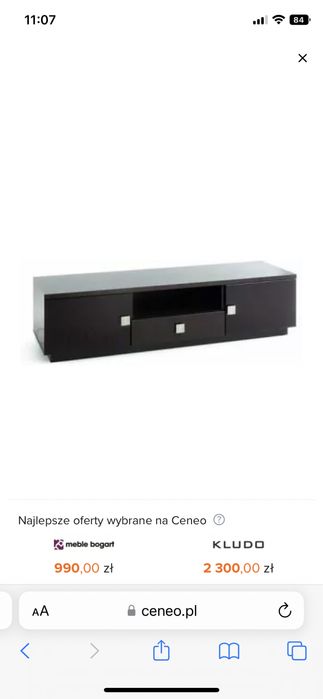 Szafka RTV Bydgoskie meble Dakota