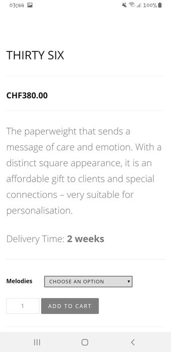 Caixa música Reuge Music St Croix