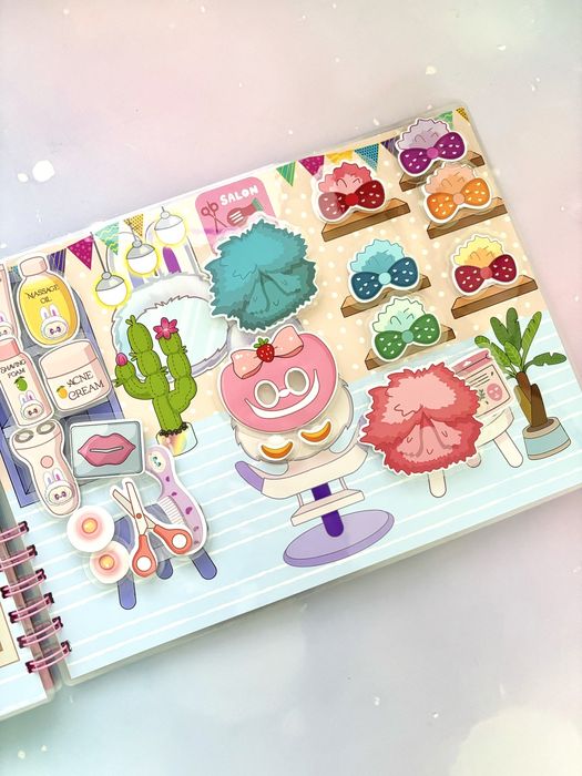 Książka na rzepach labubu