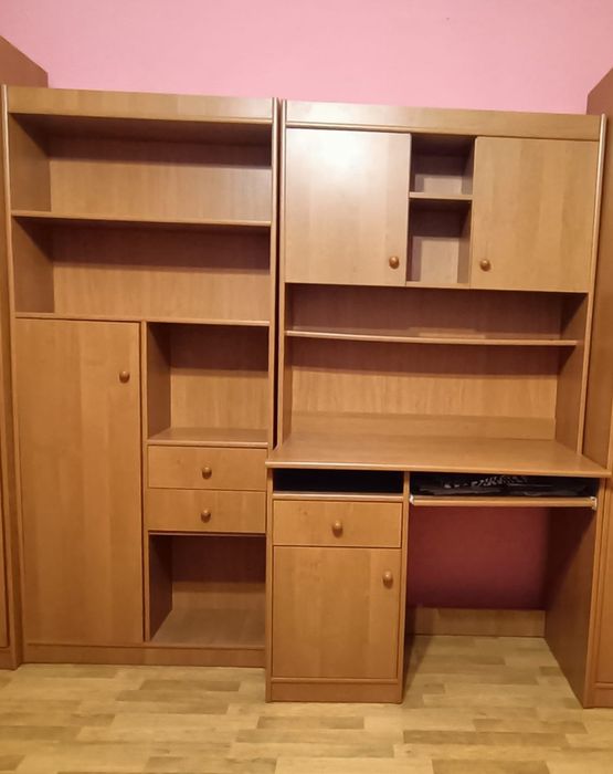 Meblościanka, zestaw mebli do pokoju, biurko