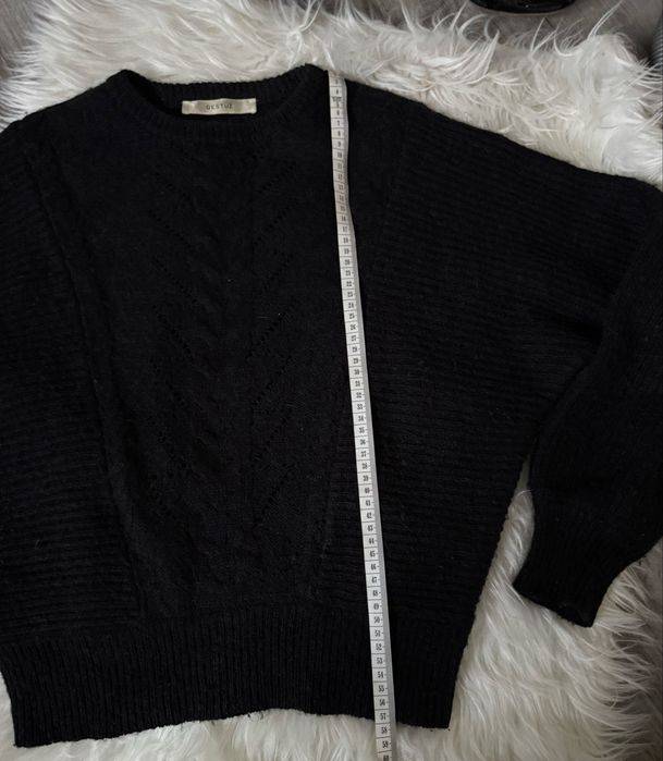 Gestuz sweter wełna czarny XS