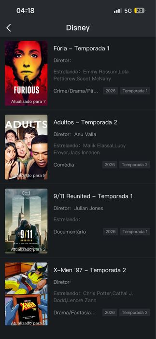 App de Entretenimento – Filmes, Séries