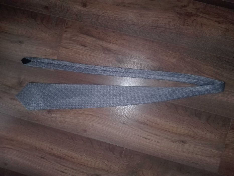 Krawat Piotr szary we wzorki