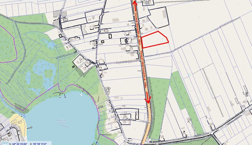 Działka budowlano-inwestycyjna z aktualnym PZP i zjazdem z drogi 91