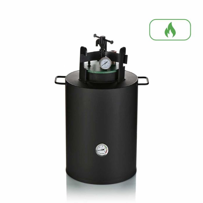 Автоклав фірми УТЕХО газовий з гвинтовою фіксацією на 24 банки 0,5!