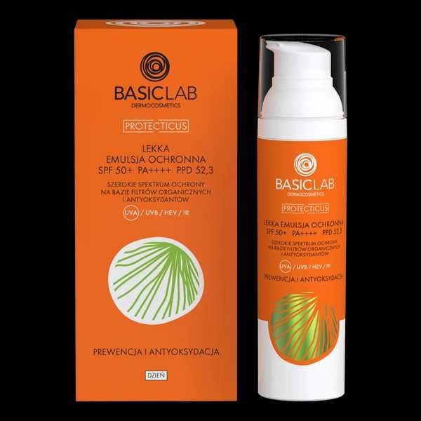 Basiclab spf 50+ lekka emulsja ochronna 75ml duża