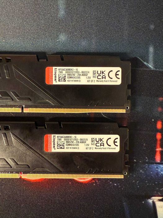 Оперативна Пам’ять Kingston FURY DDR5 2x8GB 5200Мгц (KF552C40BBK2-16)