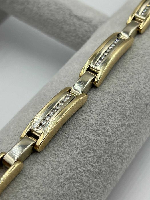 Bransoletka Złota z brylantami 14k 85.12g