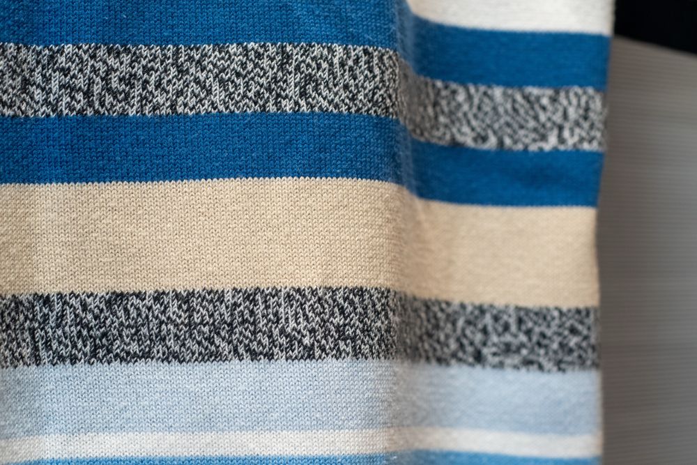 В'язаний жіночий джемпер з коротким рукавом у смужку xl dressbarn