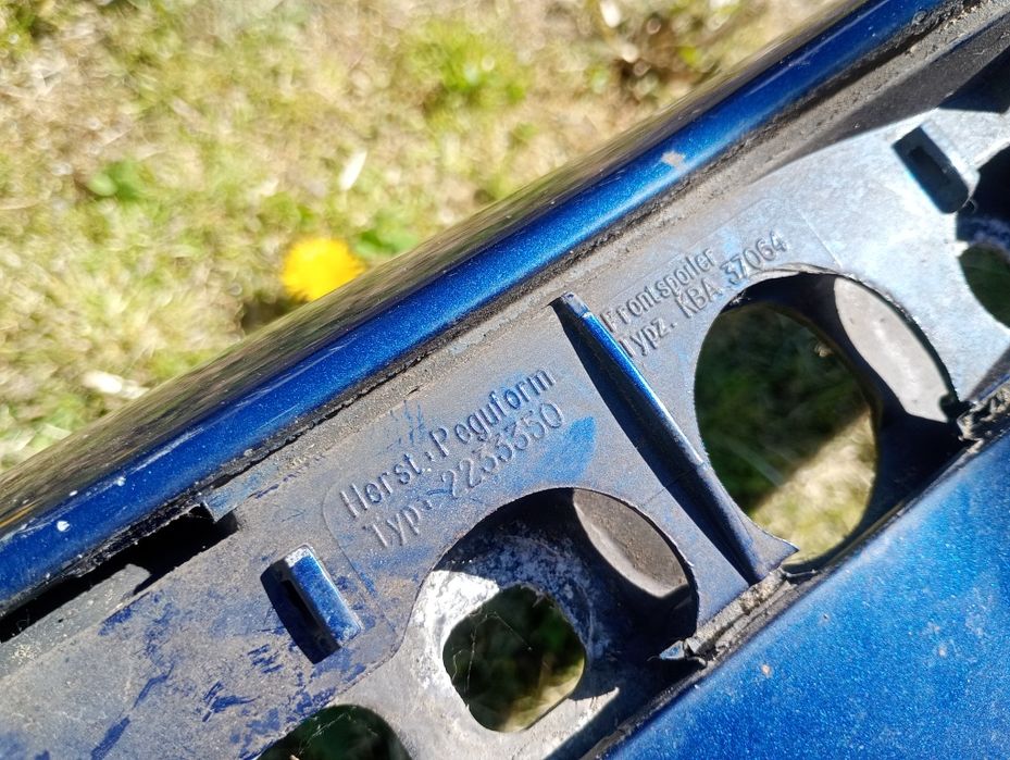 Zderzak przód przedni oryginał listwy M PAKIET M3 BMW E36 Avusblau Met. 276