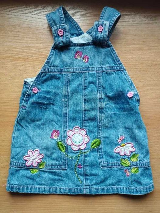 Jeansowa sukienka 68 na wiosnę