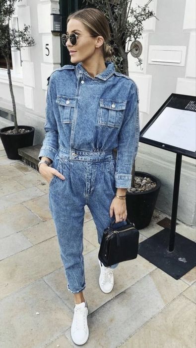 Джинсовый комбинезон Zara