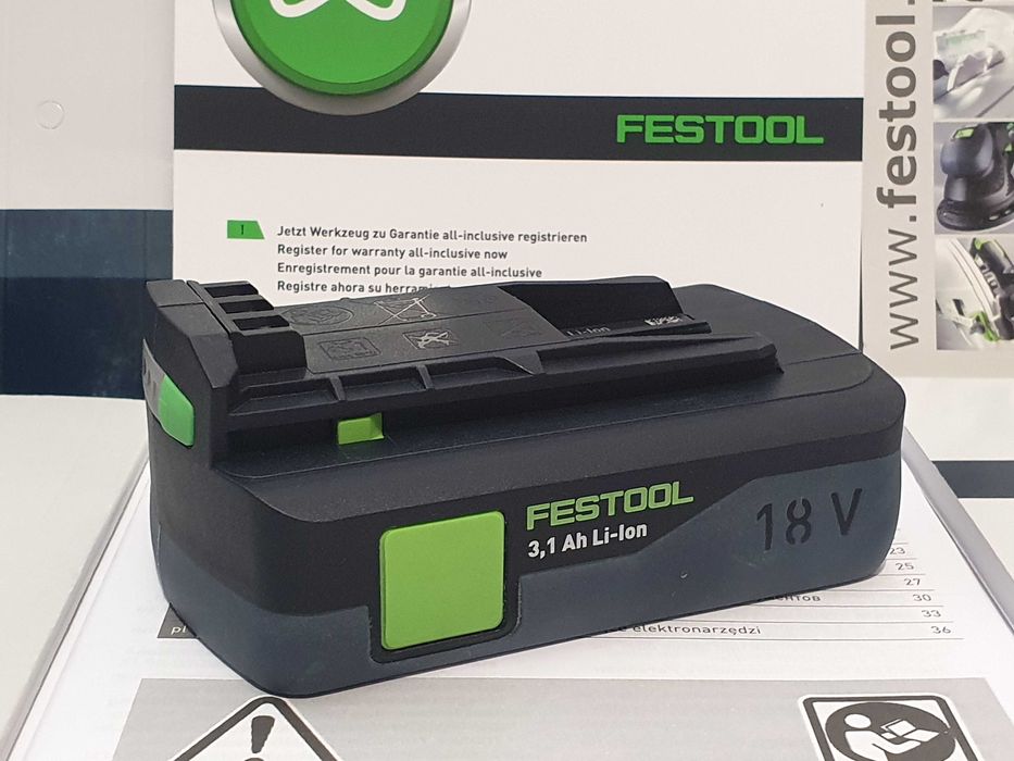 Akumulator FESTOOL 18v 3,1Ah do wkretarka klucz szlifierka bateria