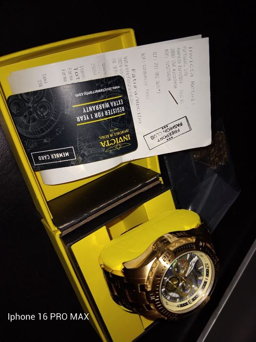 Relogio invicta com talão fiscal  NOVO NA CAIXA original