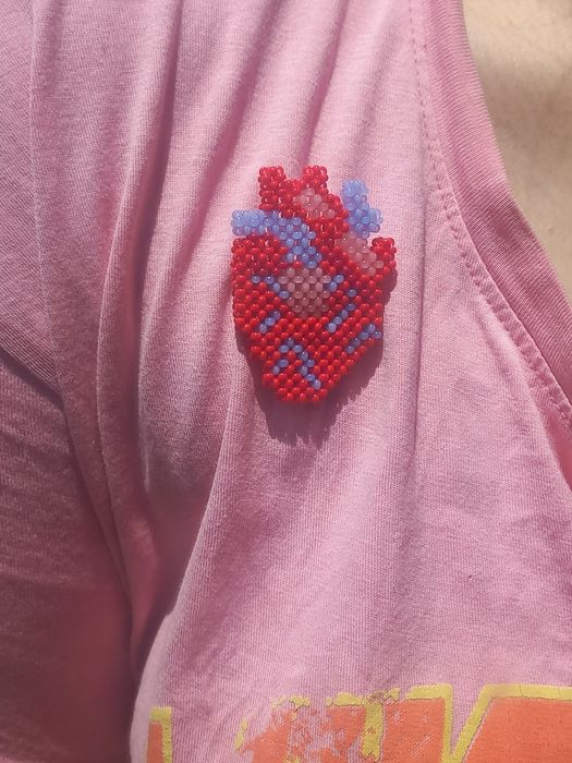 broszka serce...