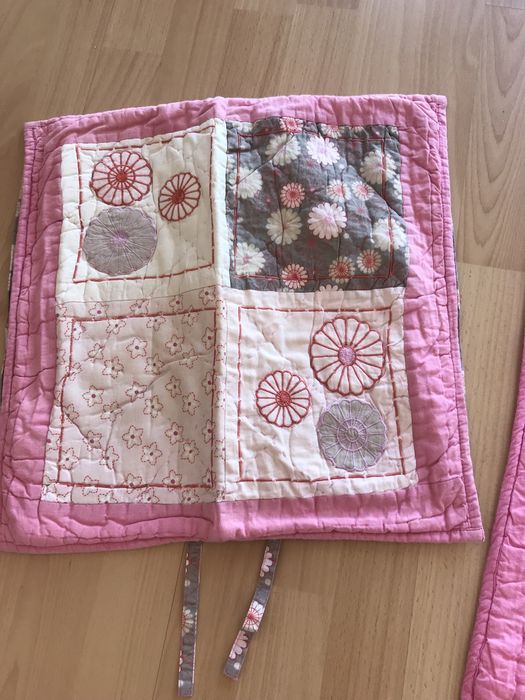 conjunto de colcha patchwork + fronhas