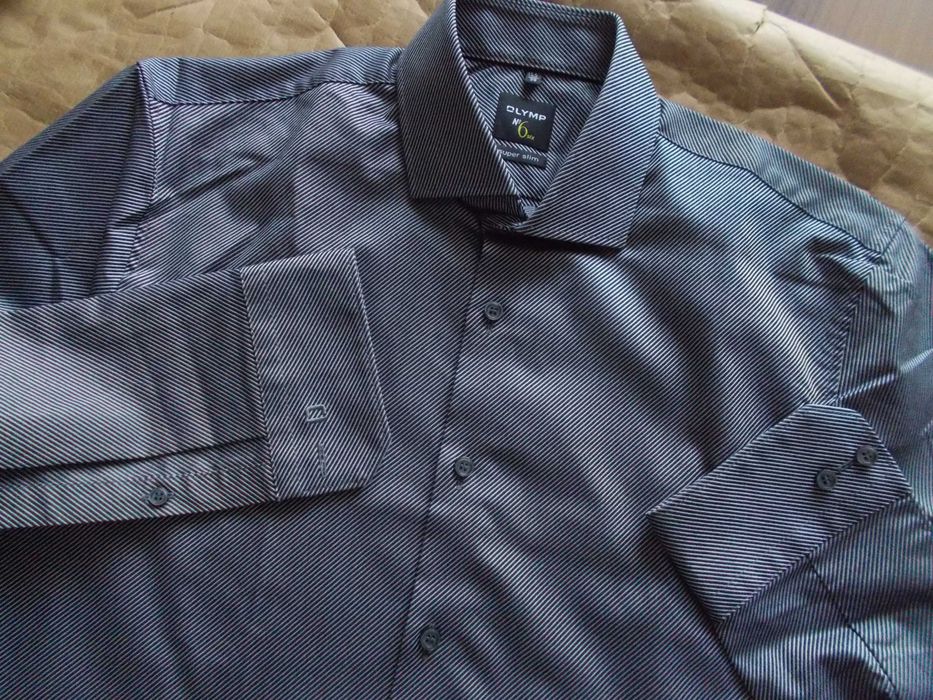 -S- OLYMP LEVEL 6th Designerska KOSZULA Męska S/M 38/39 cm Germany