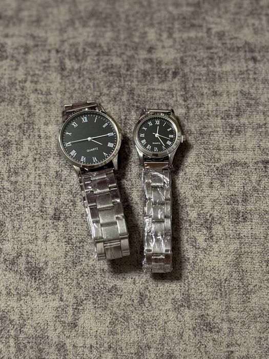 Парні класичні годинники Quartz з римськими цифрами (Комплект) Нові