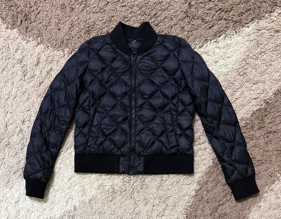 Пуховий бомбер пуховик Uniqlo size M