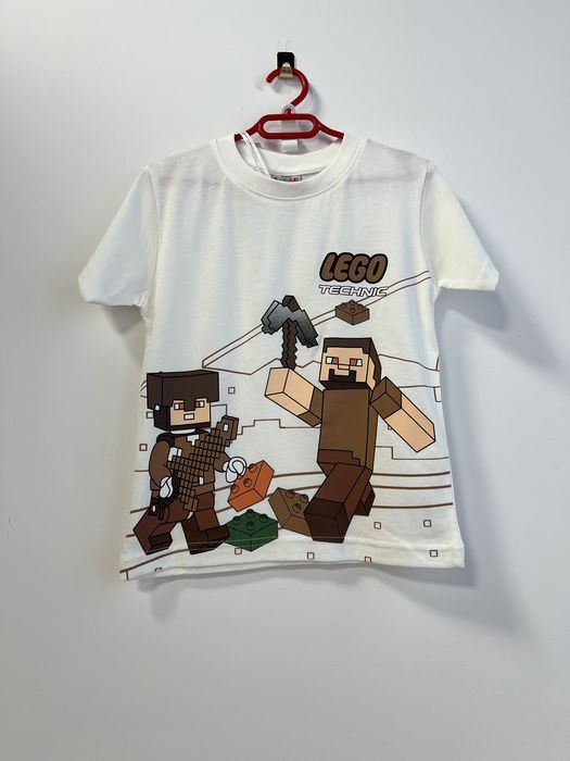 Komplet chłopięcy t-shirt spodnie r.122/128