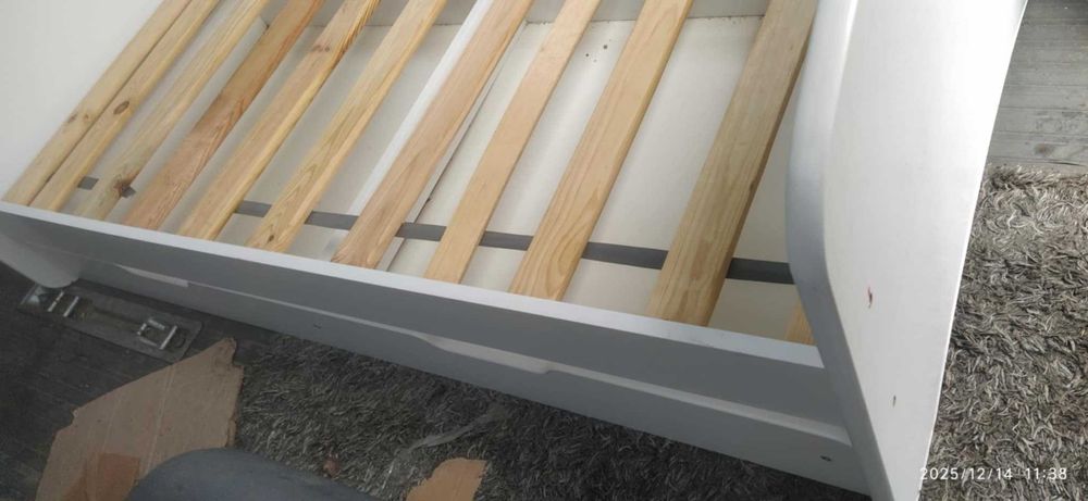 дитяче ліжко 160 x 80 біле