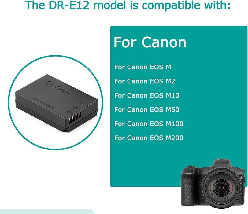 Adaptador câmeras Canon ligação à corrente