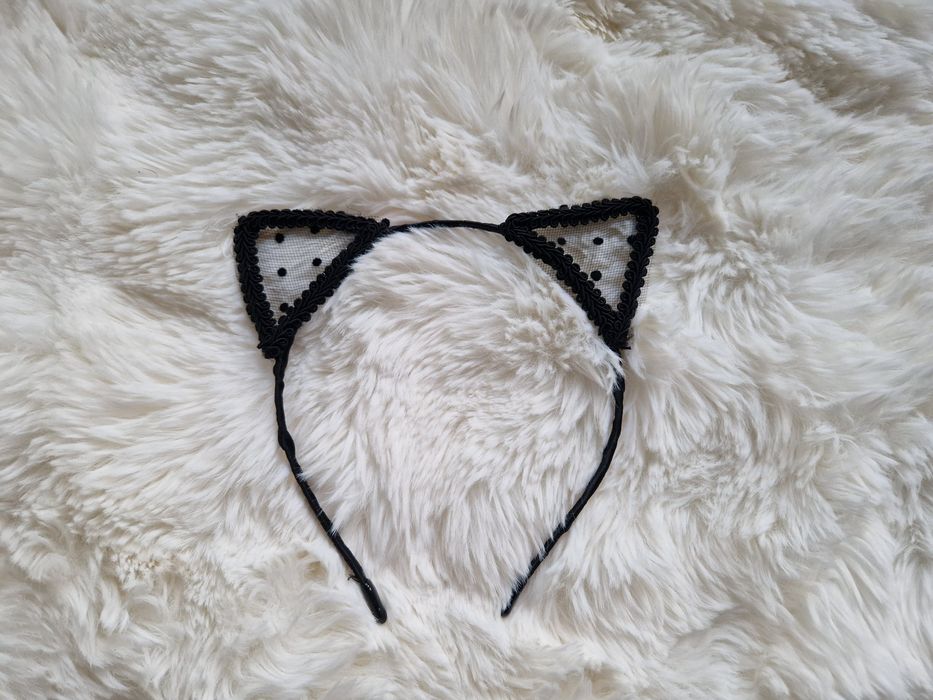 Opaska na głowę uszy kota uszy kotka