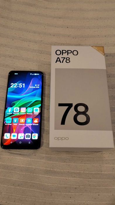 Oppo A78 4G, 8GB/128GB, Amoled 6,4 90hz, com carregador 67W