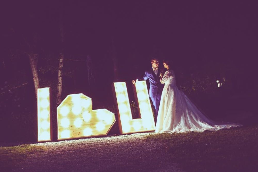 Letras luminosas para eventos