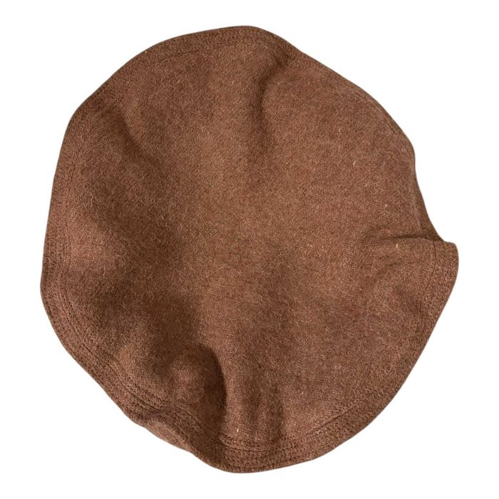 Boné de inverno Cap Chapéu Pakol 100% feito à mão (marrom arenoso)