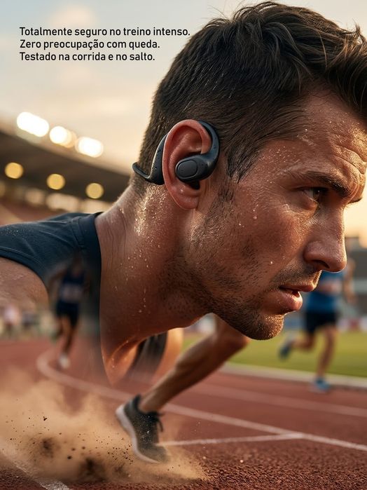 Auricular Bluetooth Desportivo (Não cai no treino)