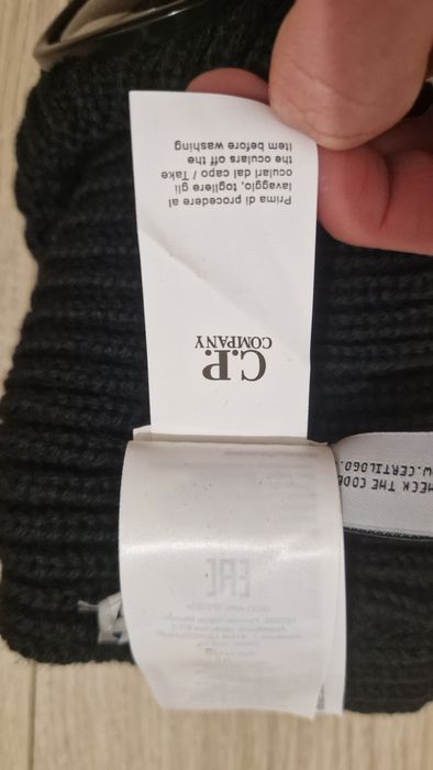 Czapka C.P Company, Nowa - Czarna