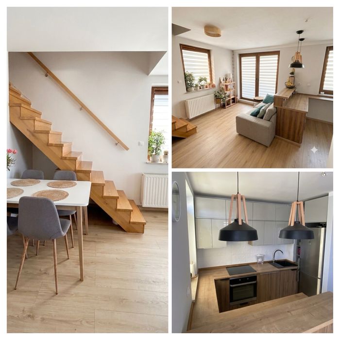 Dwupoziomowe mieszkanie z tarasem i balkonem | 62,5 m² | 3 pokoje | garaż