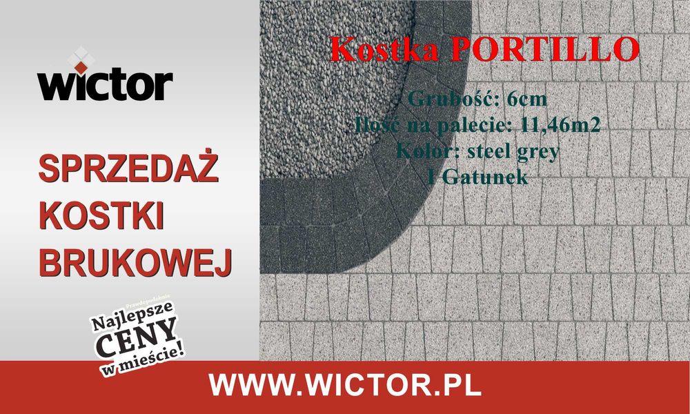 Kostka brukowa PORTILLO BRUK - sprzedaż kostki brukowej %