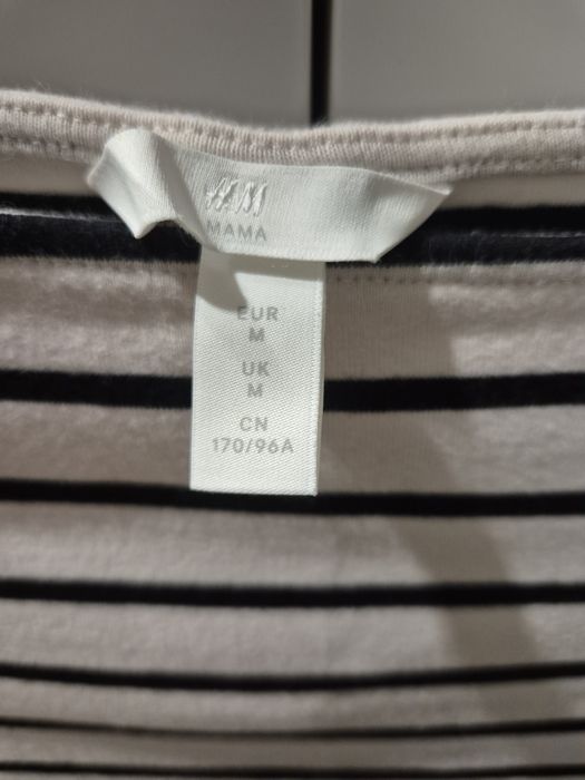 Bluzka w paski ciążowa H&M MAMA r. M