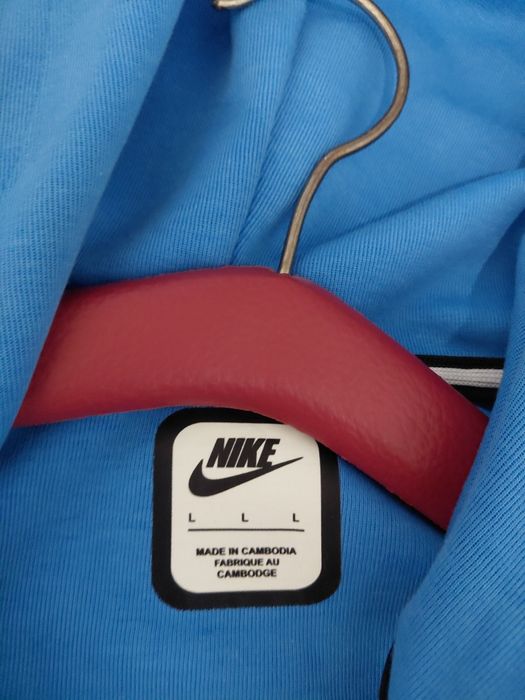 Нова кофта Nike tech fleece  синього кольру розміру L