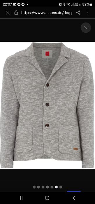 М'який піджак чоловічий з вовни 100% S.Oliver