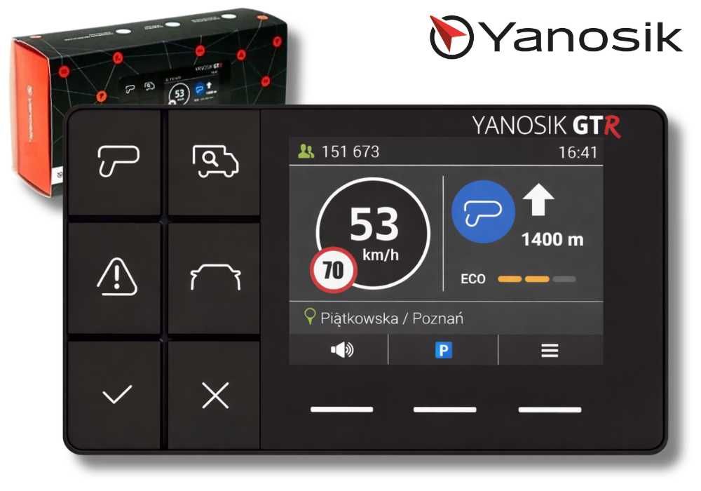 Nawigacja Antyradar Pomoc Kierowcy Yanosik GTR