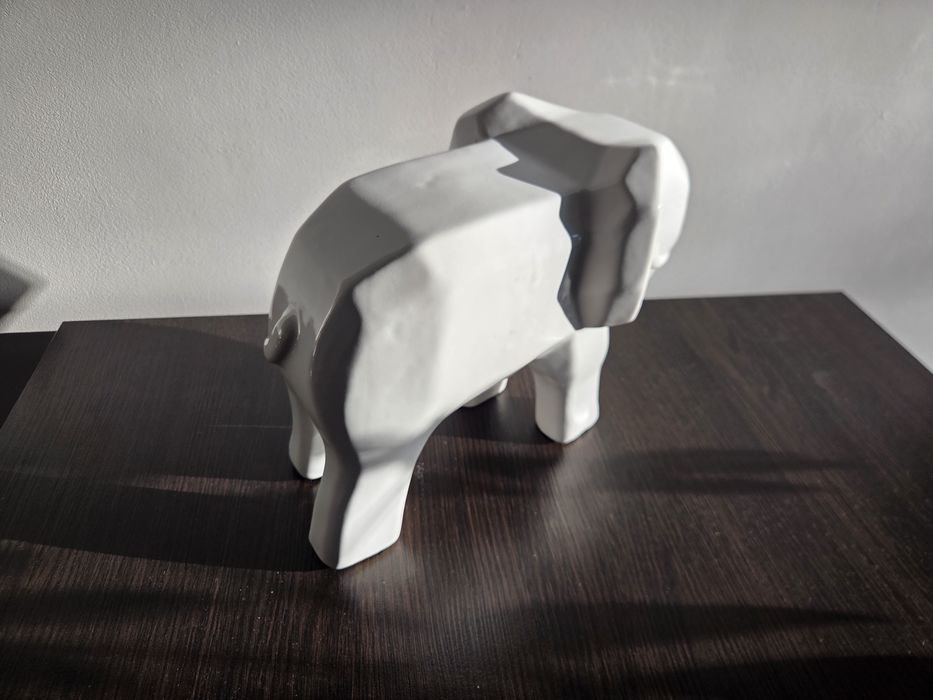 Słoń biały duży 28/34 cm