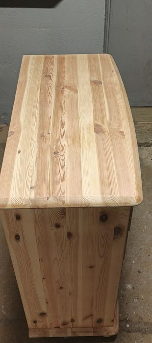 Duża stylowa komoda lite grube drewno sosnowe