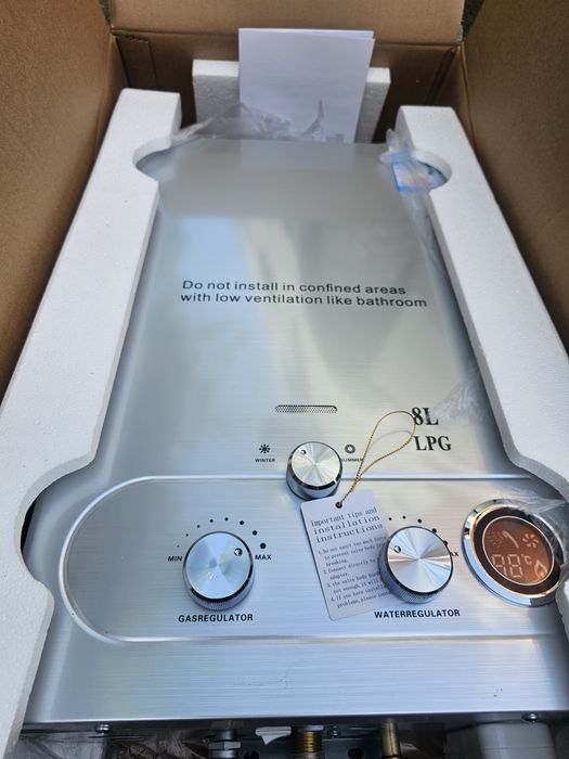 Podgrzewacz wody 6L  przepływowy gazowy LPG bojler kamper dom mieszka