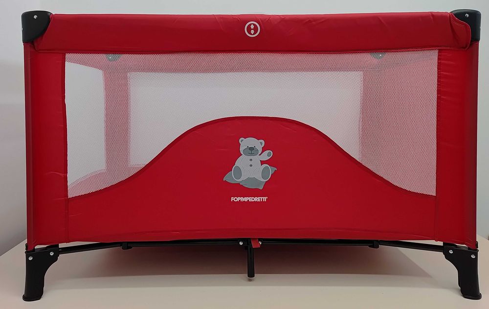Foppapedretti Teddytour łóżko turystyczne 127x67cm czerwone D421